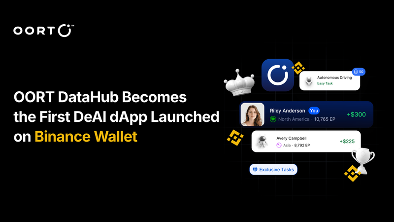 OORT DataHub Becomes the First DeAI dApp Launched on Binance Wallet post image
